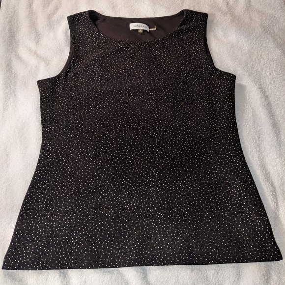 Calvin Klein Sleeveless Embellished Top - Picture 1 of 4